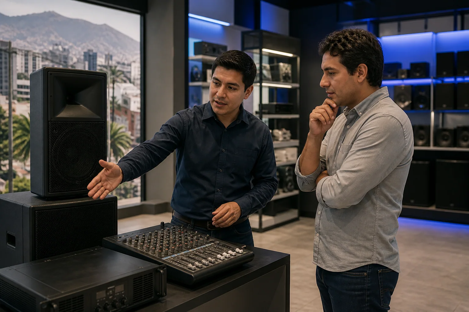 Tecnología de audio aplicada a Encuentra atención AHUDIAN en Perú.